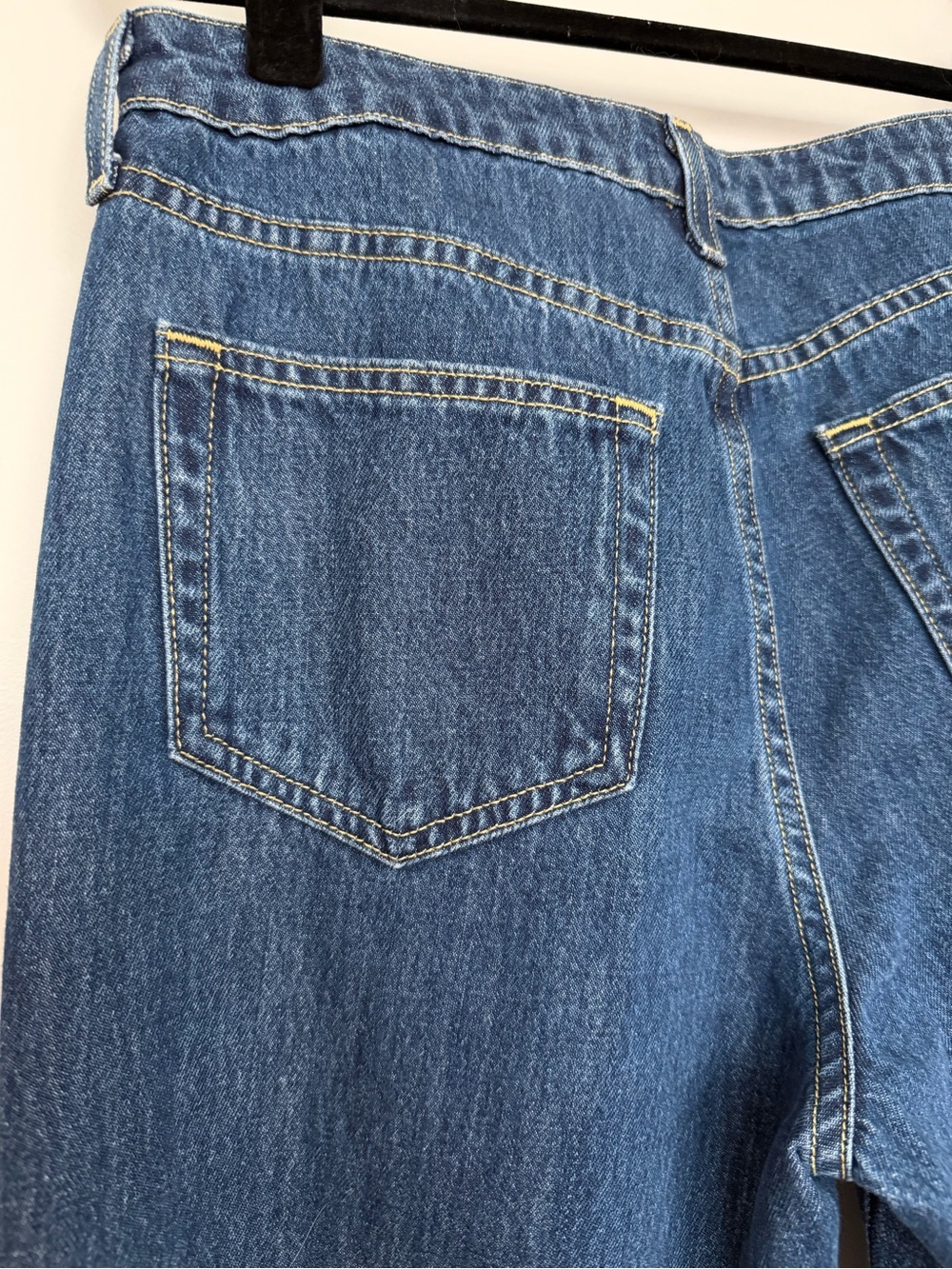 L’AGENCE Clayton Wide Leg High Rise 100% Cotton Jeans Size 27 - Picture 5 of 9